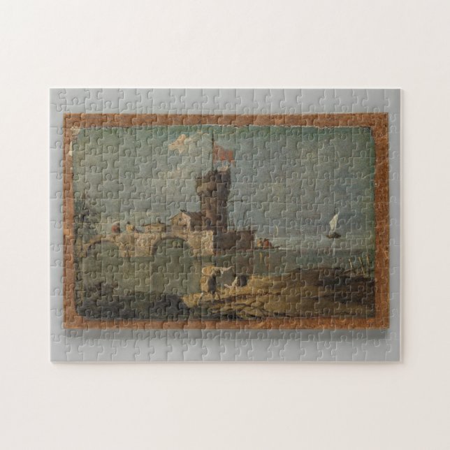 Puzzle Capriccio avec une tour circulaire fine art (Horizontal)
