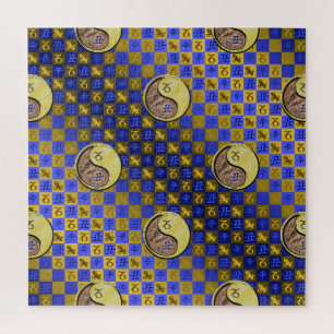 Puzzle Capricorne & Bœuf en Métal