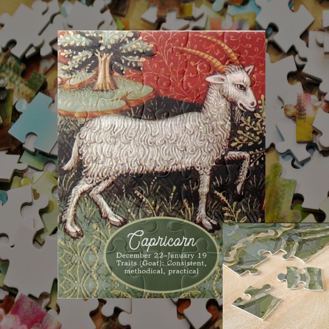 Puzzle Capricorne chèvre signe Zodiac fête d'anniversaire (Créateur téléchargé)