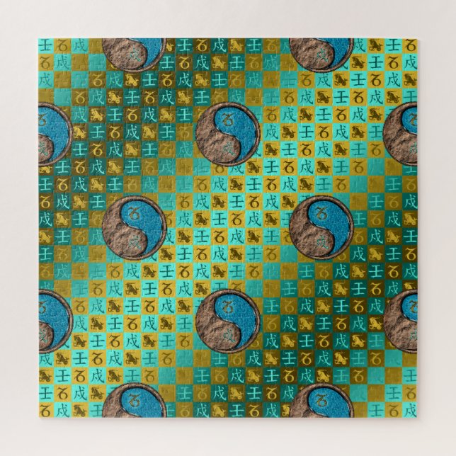Puzzle Capricorne & Chien d'Eau (Vertical)