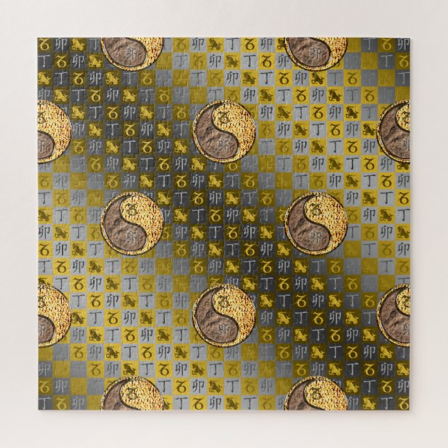 Puzzle Capricorne & Lapin de feu (Vertical)