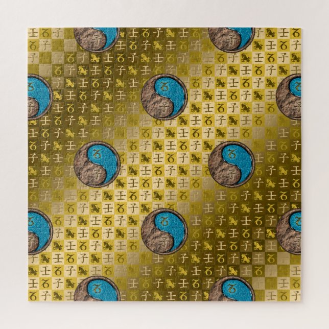 Puzzle Capricorne & Rat d'eau (Vertical)