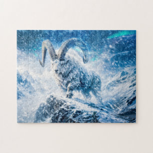 Puzzle Capricorne Zodiaque en majestueux bélier sous le c