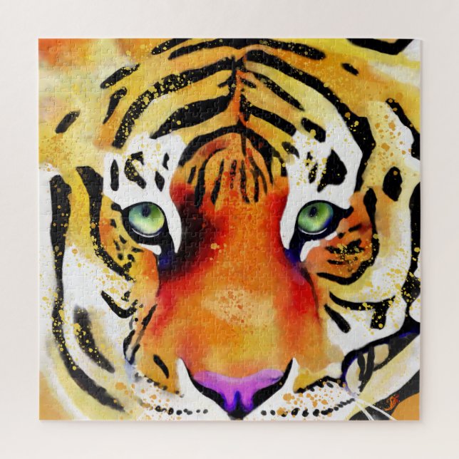 Puzzle Capturer la Majesté : le regard d'un tigre (Vertical)