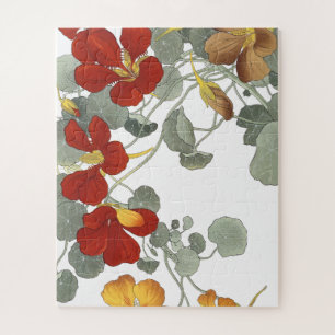 Puzzle Capucines en gravure sur bois par Konan Jigaaw