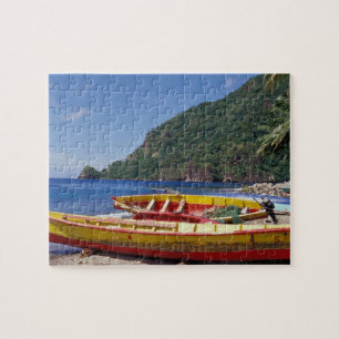 Puzzle Caraïbes, BWI, Sainte-Lucie, voiliers, Soufriere.
