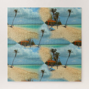 Puzzle Caraibes plage beau collage