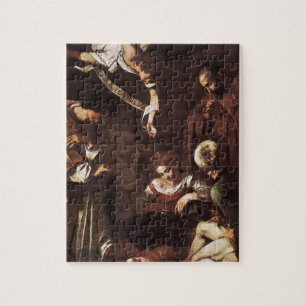 Puzzle Caravaggio - nativité avec le St Francis et le St