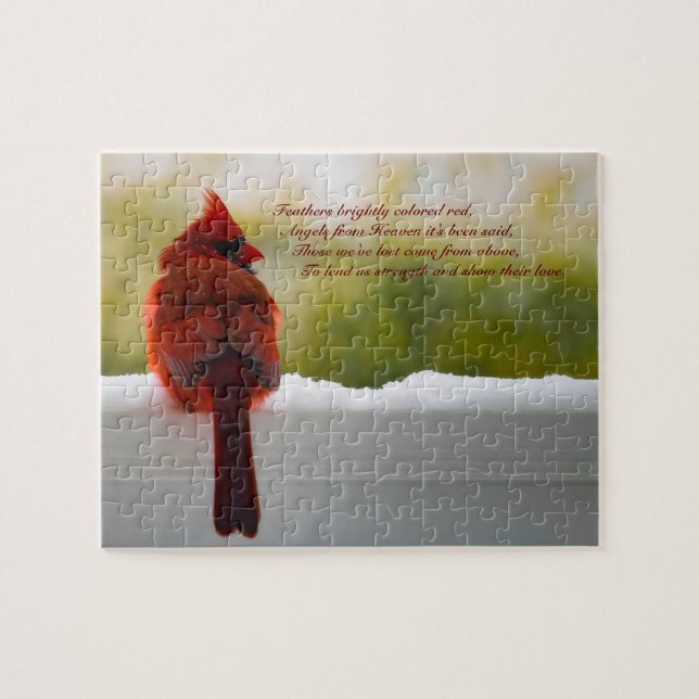 Puzzle Cardinal avec Visiteurs du Ciel 10x8 défi (Horizontal)