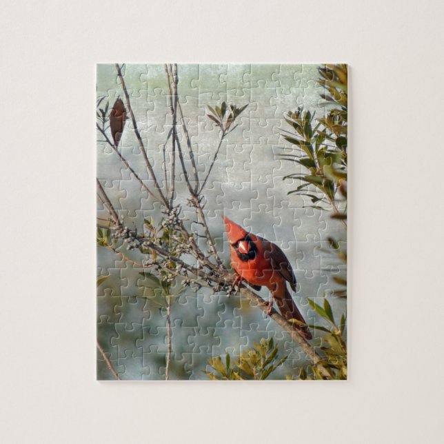 Puzzle Cardinal de Wax Myrtle (Vertical)