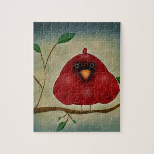 Puzzle Cardinal des oiseaux rouges