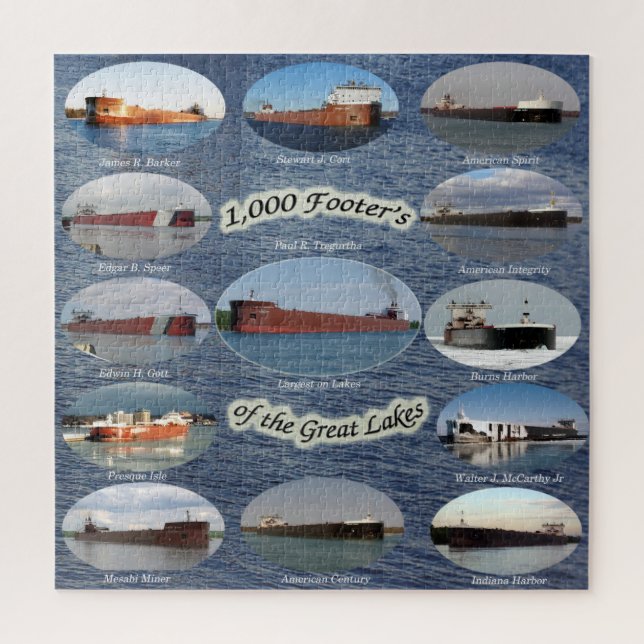 Puzzle cargos de 1.000 pieds sur les Great Lakes (Vertical)