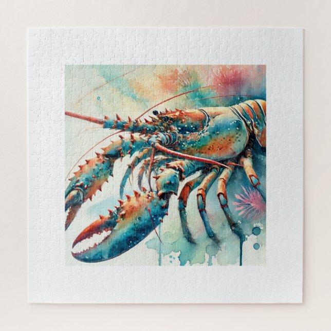 Puzzle Caribbean Spiny Lobster 280624AREF121 - Watercolor (Vertical)