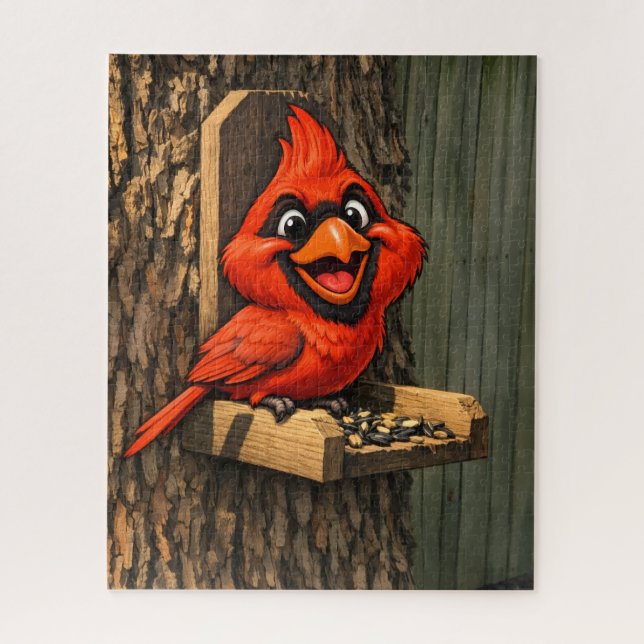 Puzzle Caricature de Cardinal  (Vertical)