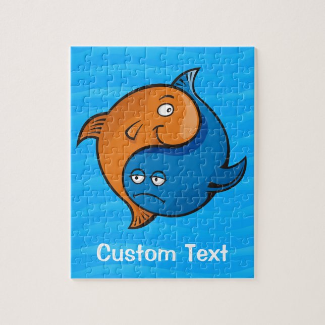 Puzzle Caricature de poisson Yin Yang (Vertical)