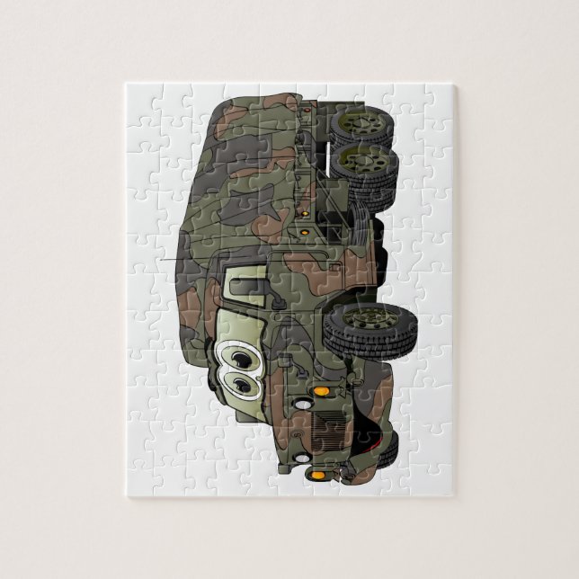 Puzzle Caricature du porte-troupes militaire (Vertical)