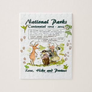 Puzzle Caricature photographique du centenaire du parc na