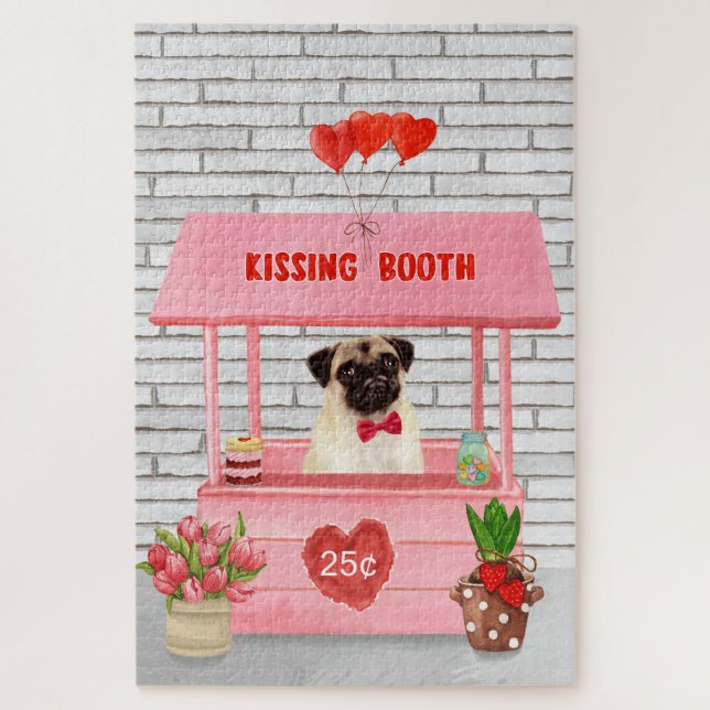 Puzzle Carlin Chien Valentine's Day Kissing Booth (Vertical)