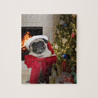 Puzzle Carlin de Misha portant un arc pour les vacances