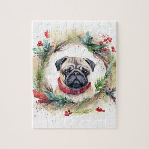 Puzzle Carlin Noël Wreath Festive Pup