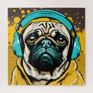 Puzzle Carlin portant un casque