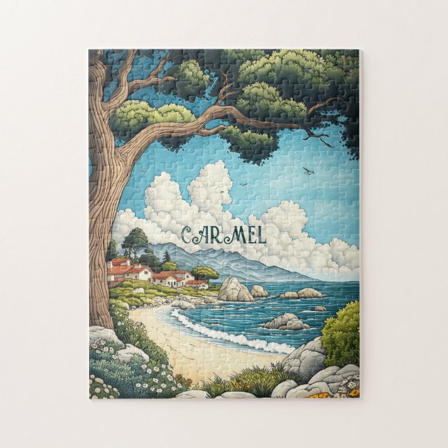 Puzzle Carmel California Travel (Vertical)