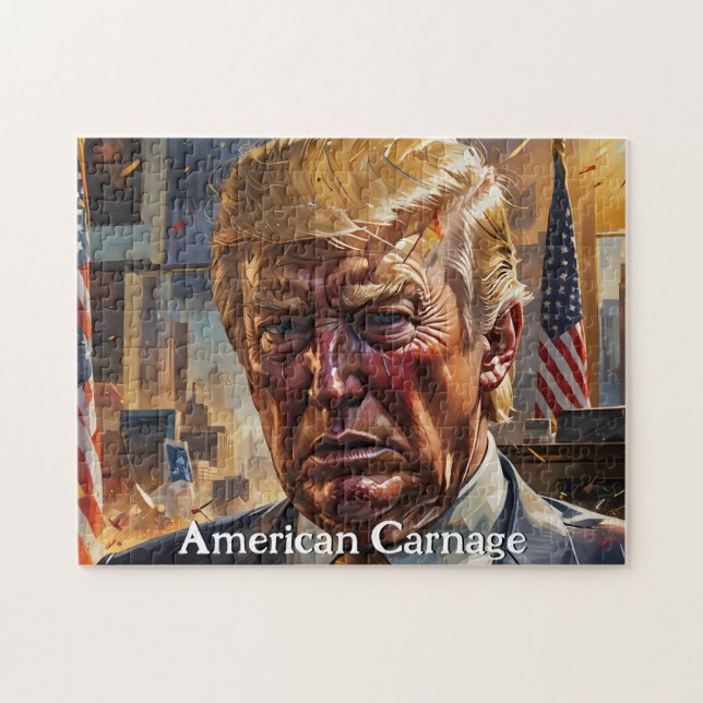 Puzzle Carnage américain de Donald Trump (Horizontal)