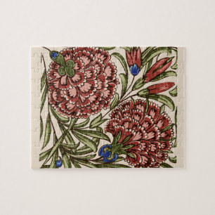 Puzzle Carnation Tile Fleur Art antique
