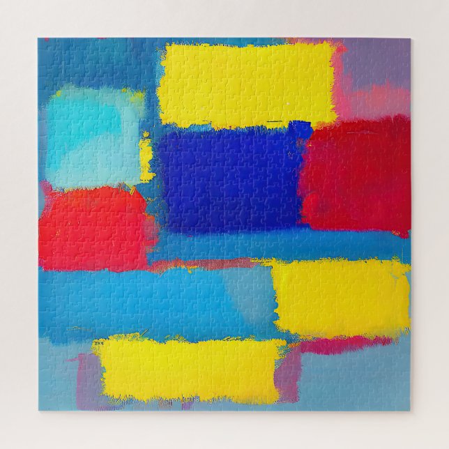 Puzzle "Carnaval de Cobalt" Art Abstrait (Vertical)