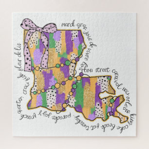 Puzzle Carnaval de Louisiane Mardi Gras Bourbon Street
