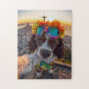 Puzzle Carnaval de Spaniel Vue à Rio