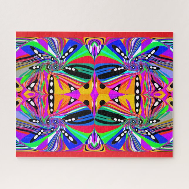Puzzle Carnaval magnifique de couleurs d'art abstrait (Horizontal)