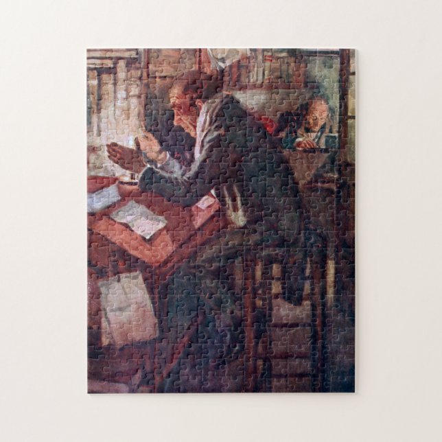 Puzzle Carol de Noël : Cratchit and Scrooge (Vertical)