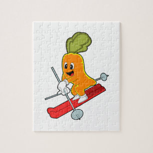 Puzzle Carotte en ski avec ski