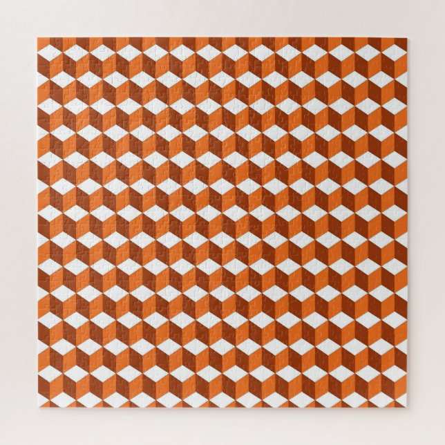 Puzzle Carré orange : Arrière - plan Vintage Abstrait (Vertical)