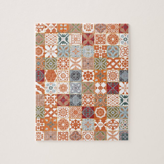 Puzzle Carreau marocain orange (Vertical)