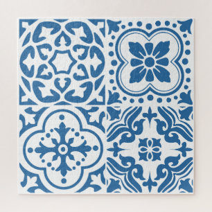 Puzzle Carreaux bleu portugais 2