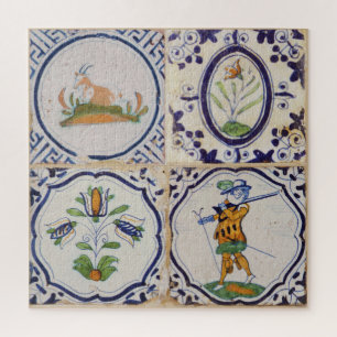 Puzzle Carreaux de Delft hollandais vintage Art de la pot
