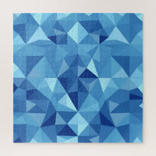 Puzzle Carreaux de mosaïque géométrique bleue