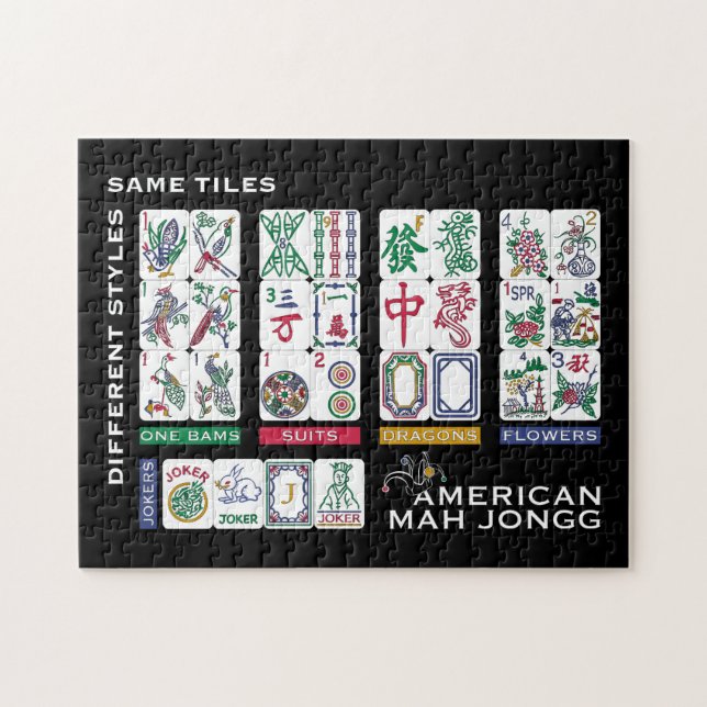 Puzzle Carreaux Mah Jongg identiques (Horizontal)