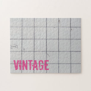Puzzle Carreaux Vintages blancs 80s les années 70 60s rét