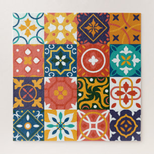 Puzzle Carreaux Vintages géométriques Motif orné
