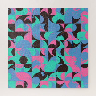 Puzzle Carreaux vintages Neon Rose Green