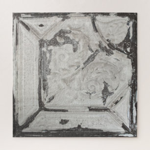 Puzzle Carrelage de plafond peint blanc d'antiquité