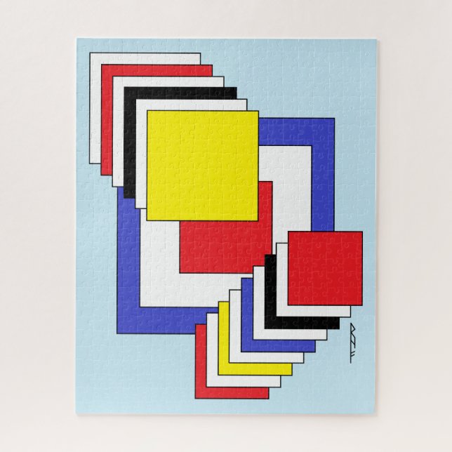 Puzzle Carrés Abstraits (Vertical)