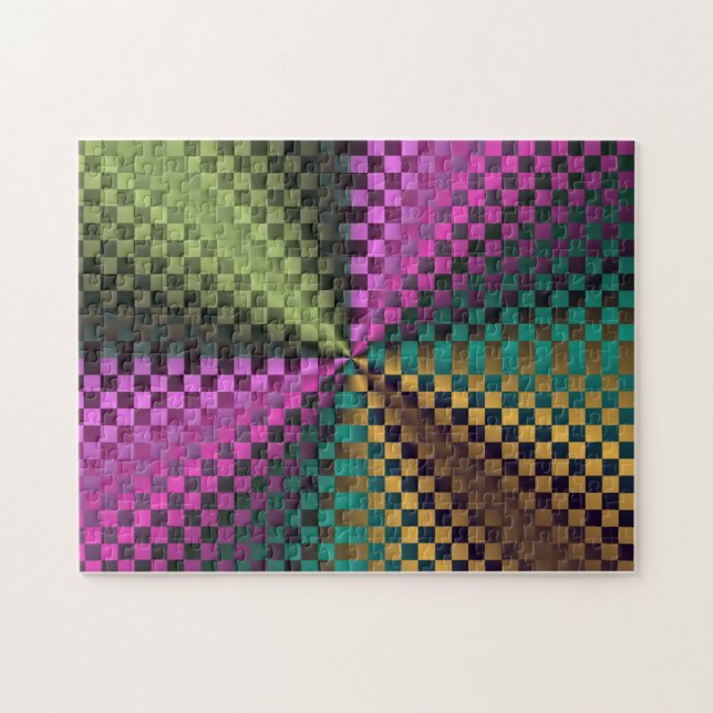 Puzzle Carrés arc-en-ciel (Horizontal)