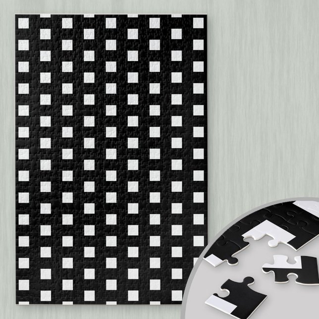 Puzzle Carrés solides noirs et blancs difficiles (Créateur téléchargé)