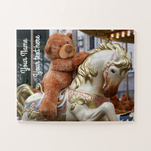Puzzle Carrousel avec ours en peluche