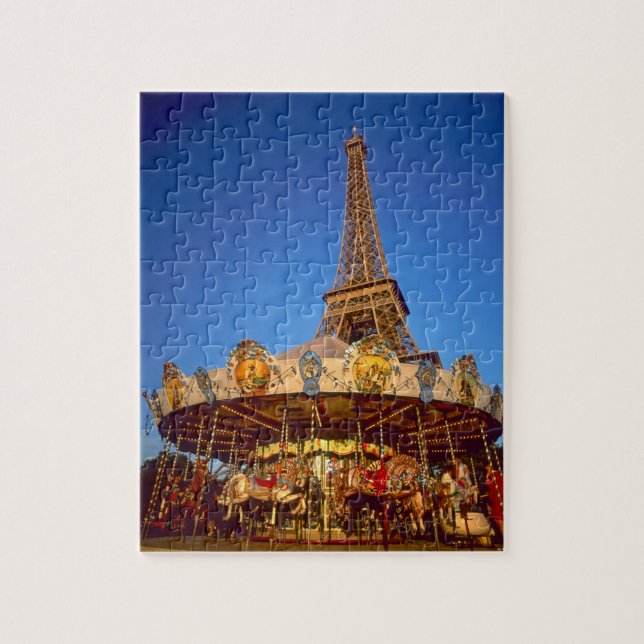 Puzzle Carrousel, Tour Eiffel, Paris, France (Vertical)