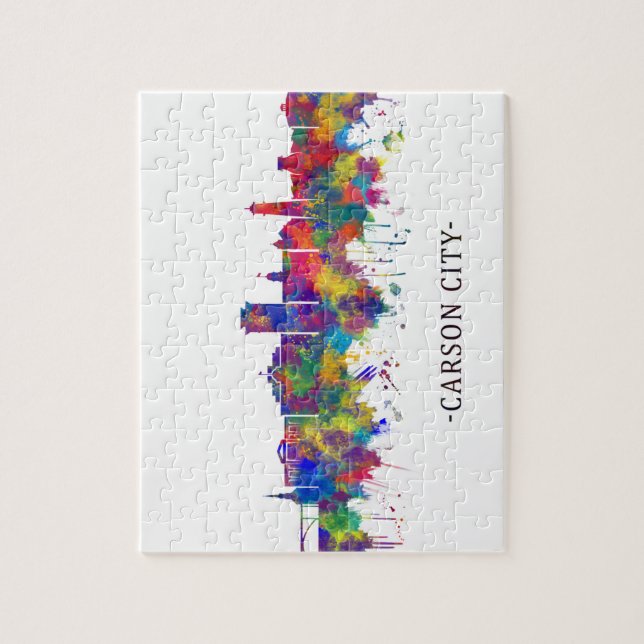 Puzzle Carson City Nevada Skyline (Vertical)